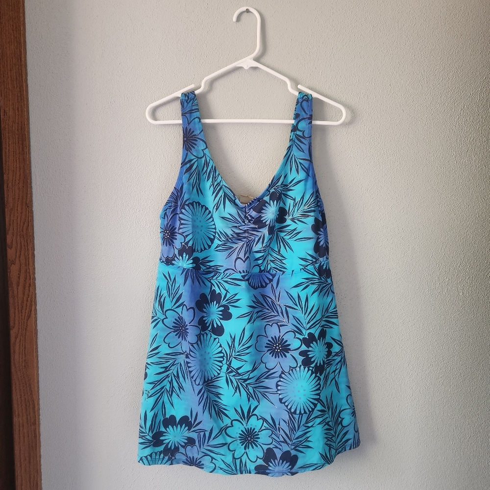 Islander Blue Floral Tankini
